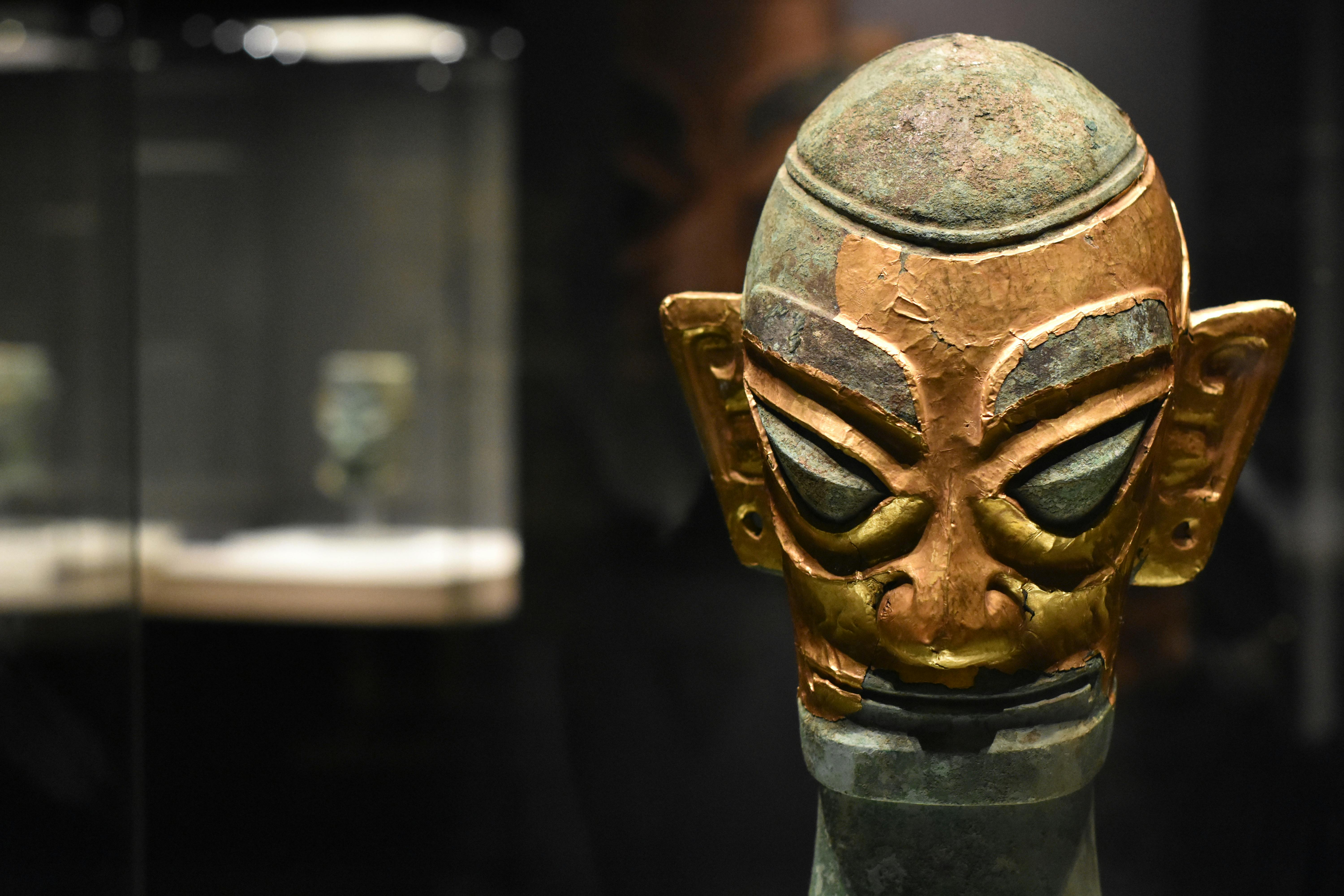 Ancient Hunanese bronze artifacts at Hunan Provincial Museum.