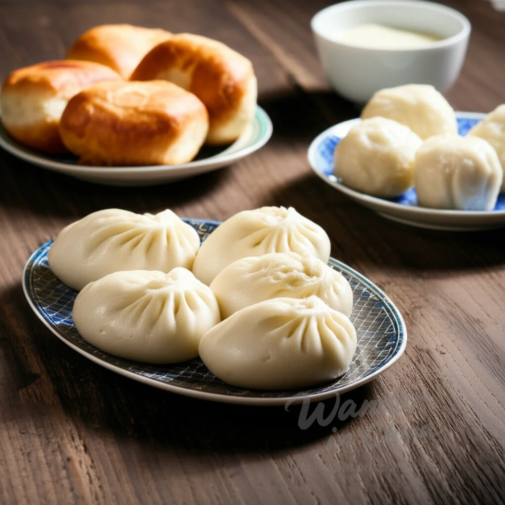 Assortment of local snacks in Shanghai’s ancient towns.