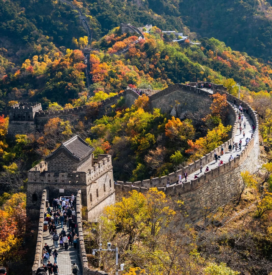 Otoño en la Gran Muralla de Jinshanling.