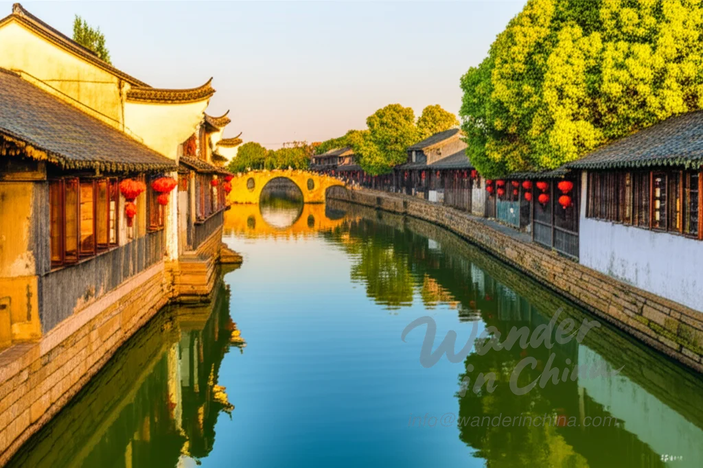 Canal view in Nanxun Water Town.