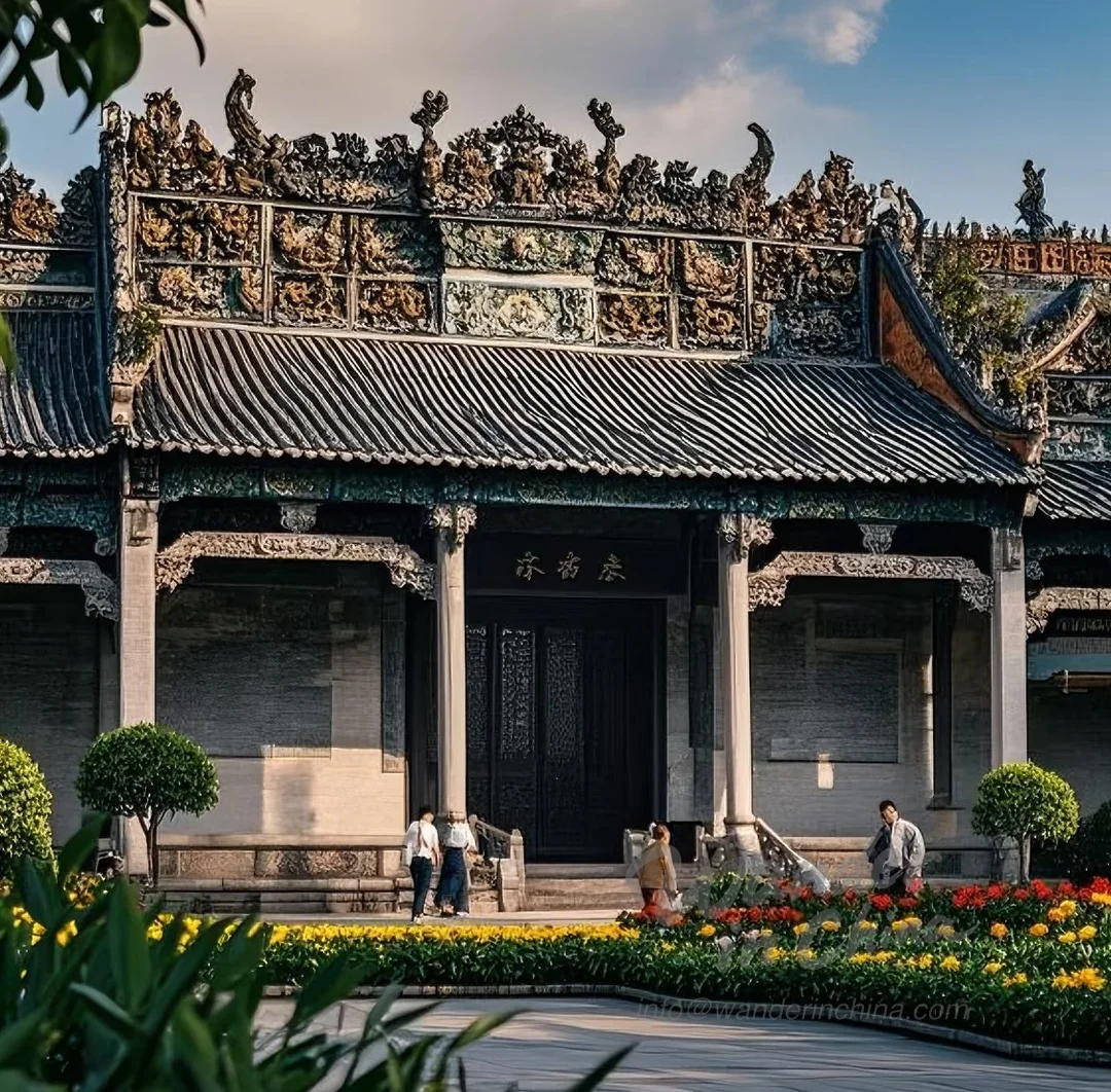 陈家祠广州主庭院。