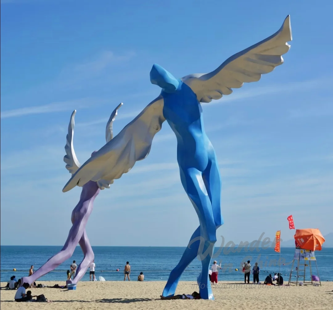 Playa de Dameisha en Shenzhen en un día soleado.
