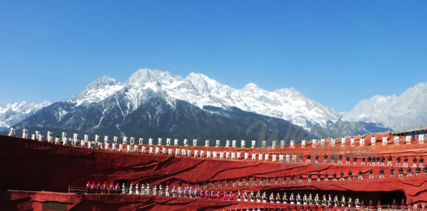 Spectacle Impressions Lijiang au mont enneigé du Dragon de Jade.
