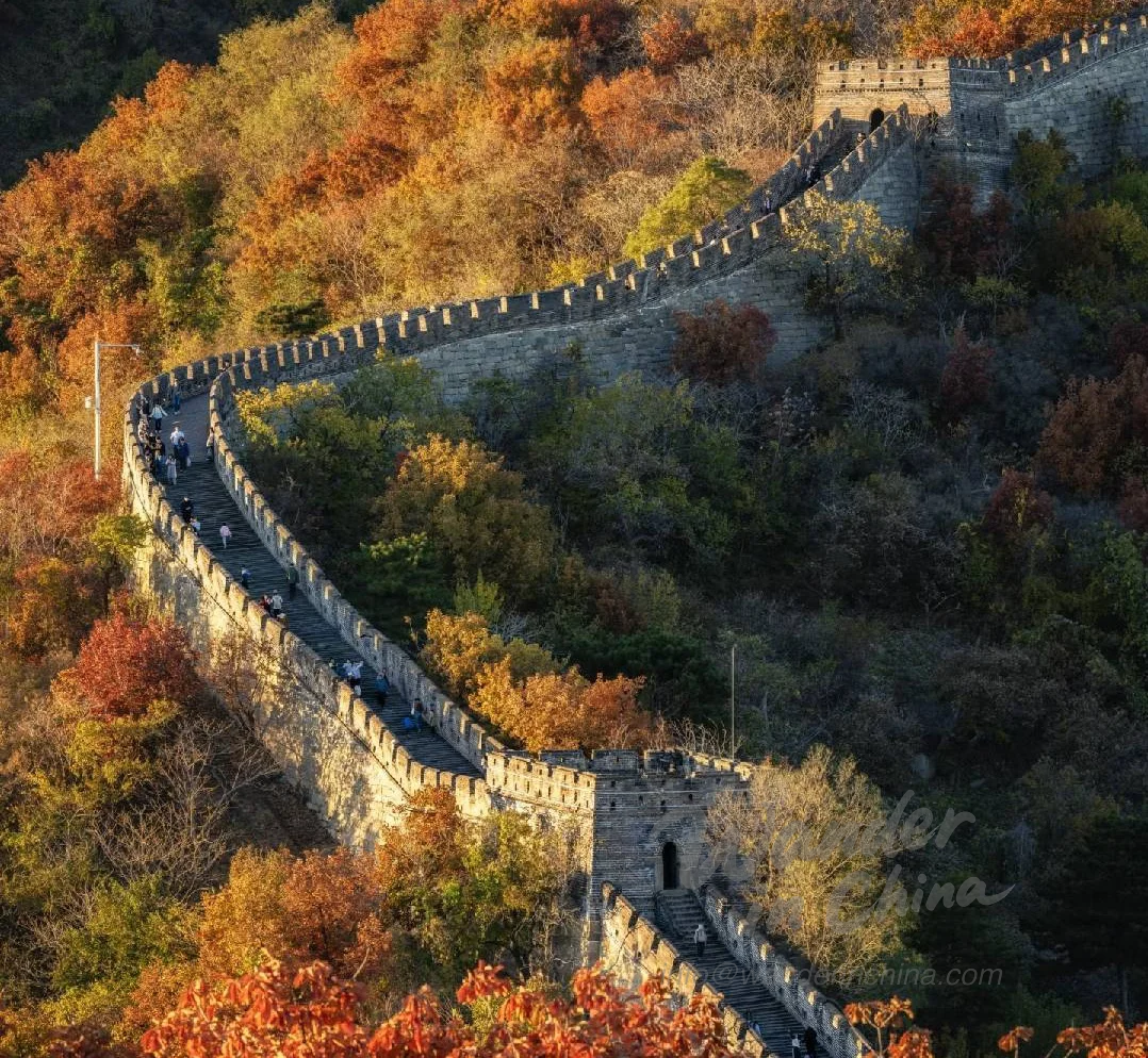 Mutianyu section of the Great Wall of China.