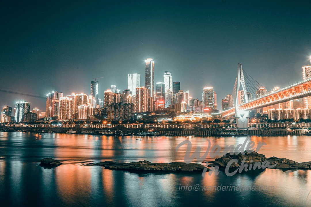 People’s Liberation Monument in Jiefangbei Chongqing.
