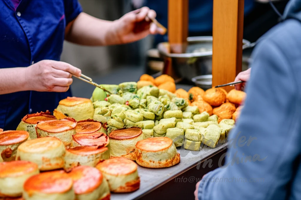 Pingjiang Road Suzhou street food.