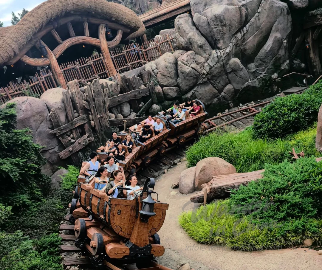 Seven Dwarfs Mine Train Shanghai Disneyland.