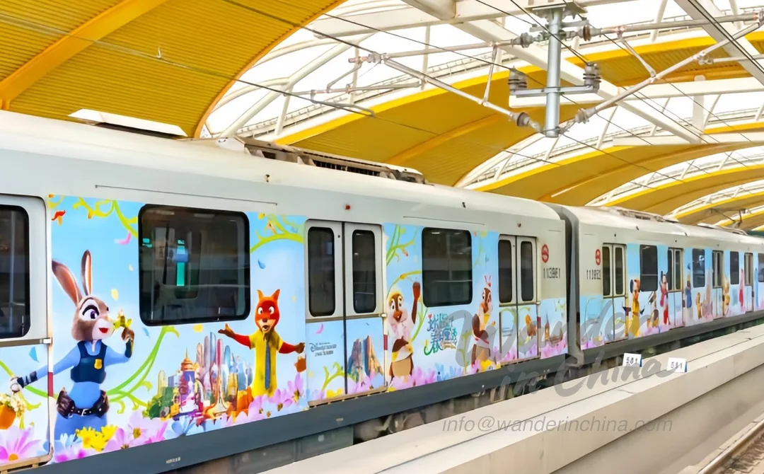 Estación Disney Resort de la línea 11 del metro de Shanghai.
