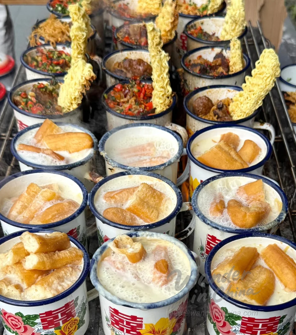 Shenzhen street food market at night.