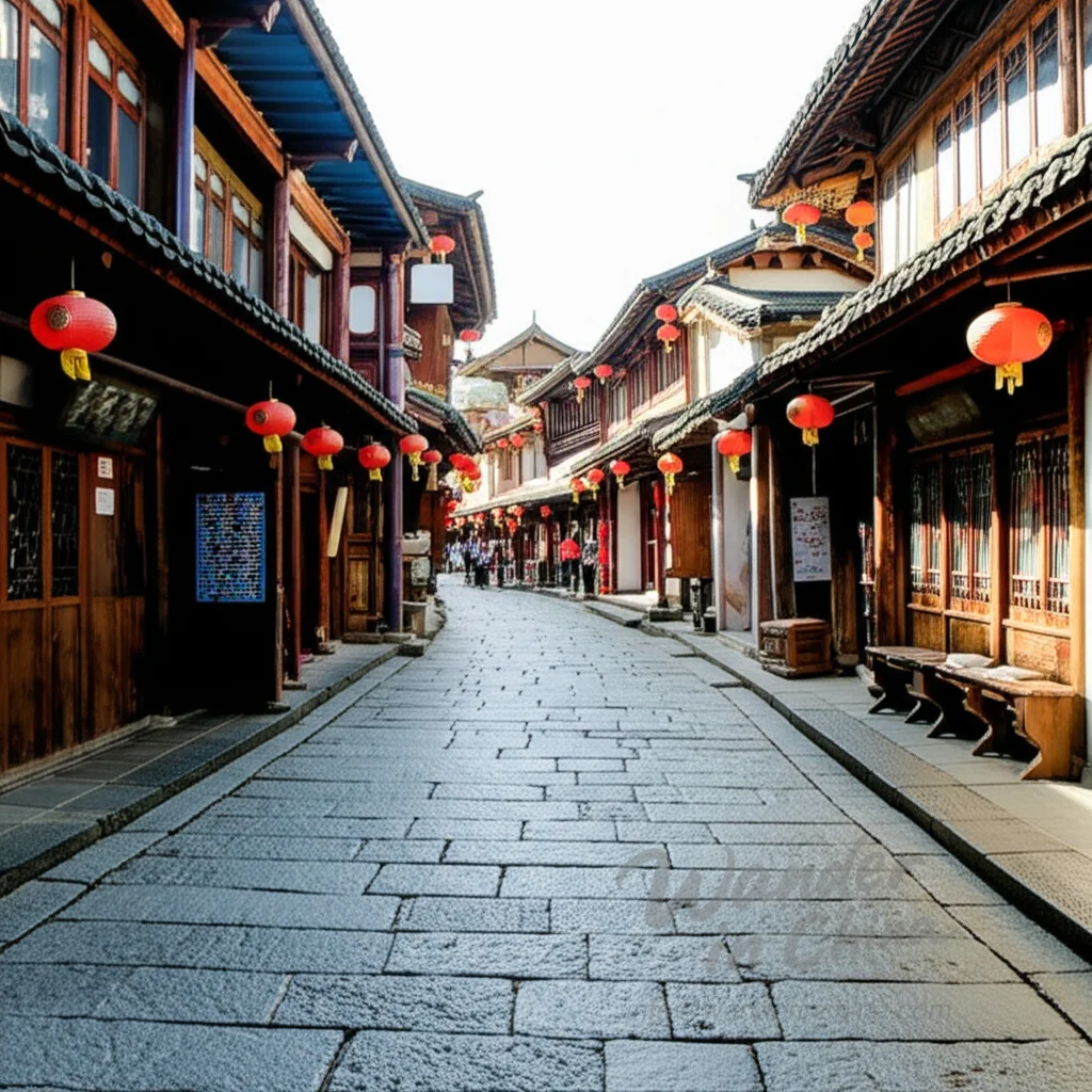 Shuhe Altstadt Straßenansicht.