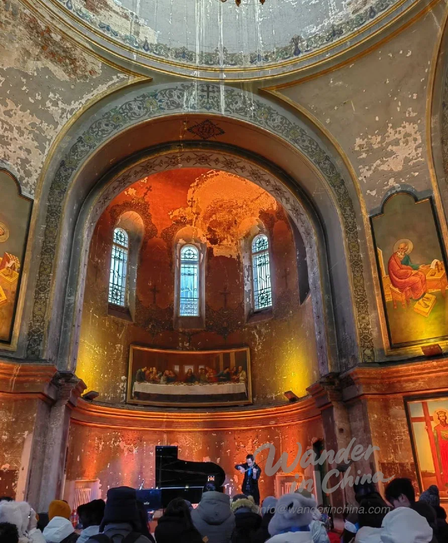 Intérieur du musée de la cathédrale Sainte-Sophie.