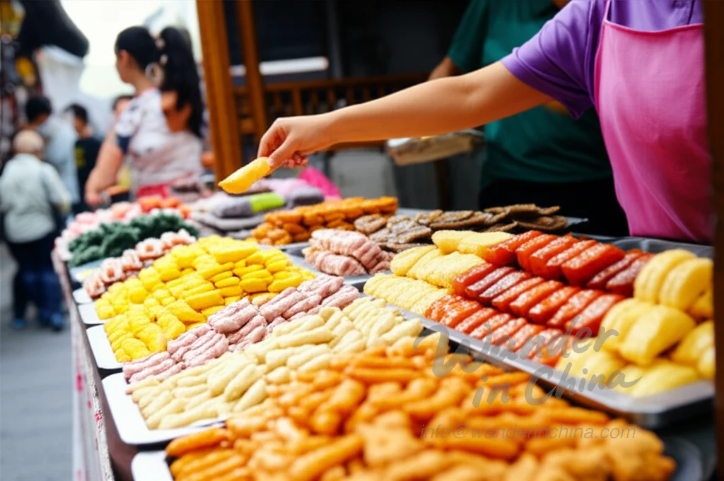 Street Food Vendor in Ancient Water Town.