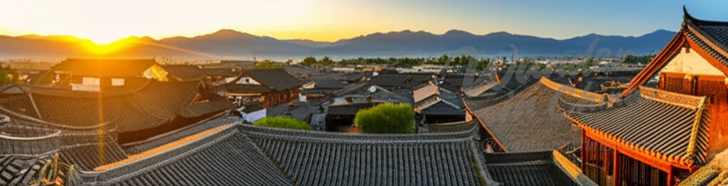 Traditionelle Naxi-Architektur in der Altstadt von Lijiang.