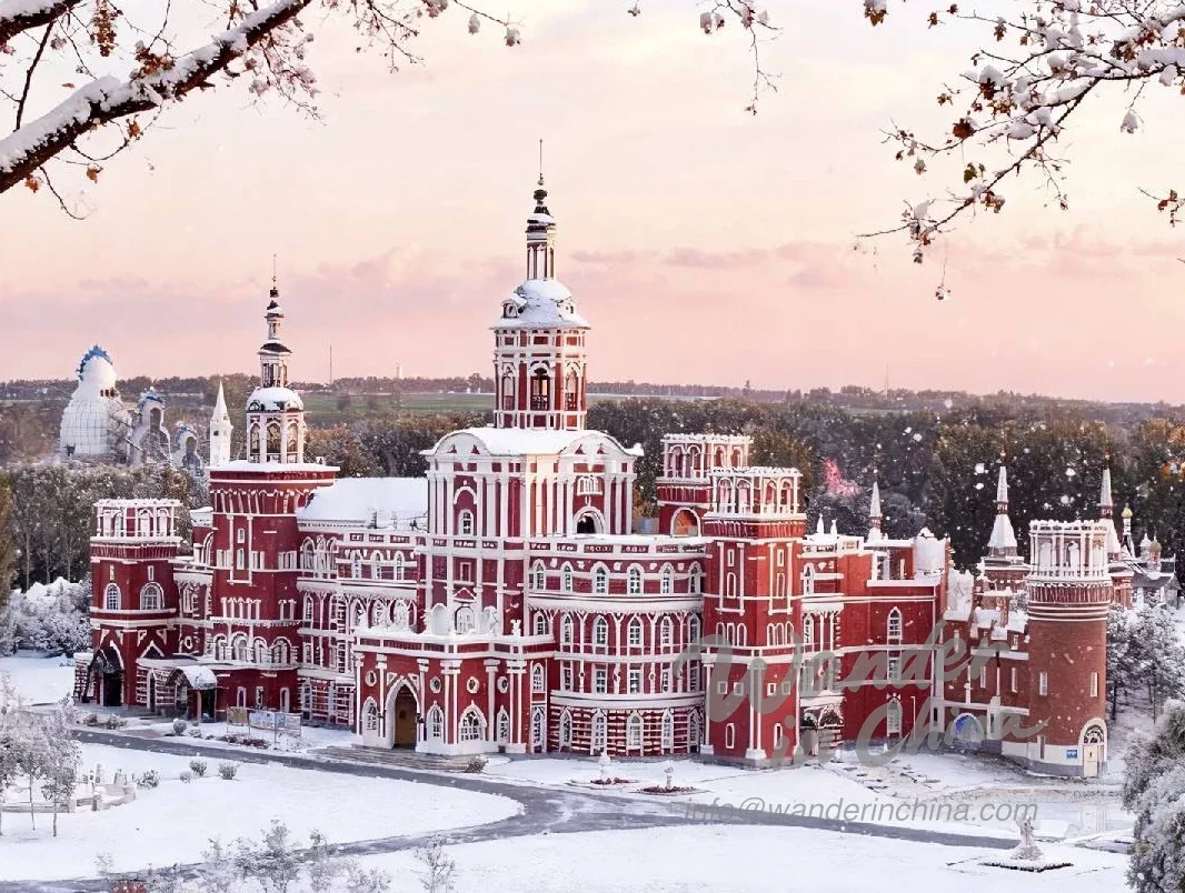 Volga Manor winterlandschap, Harbin.