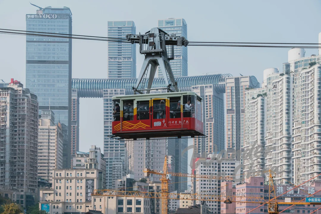 Yangtze River cable car in Chongqing.