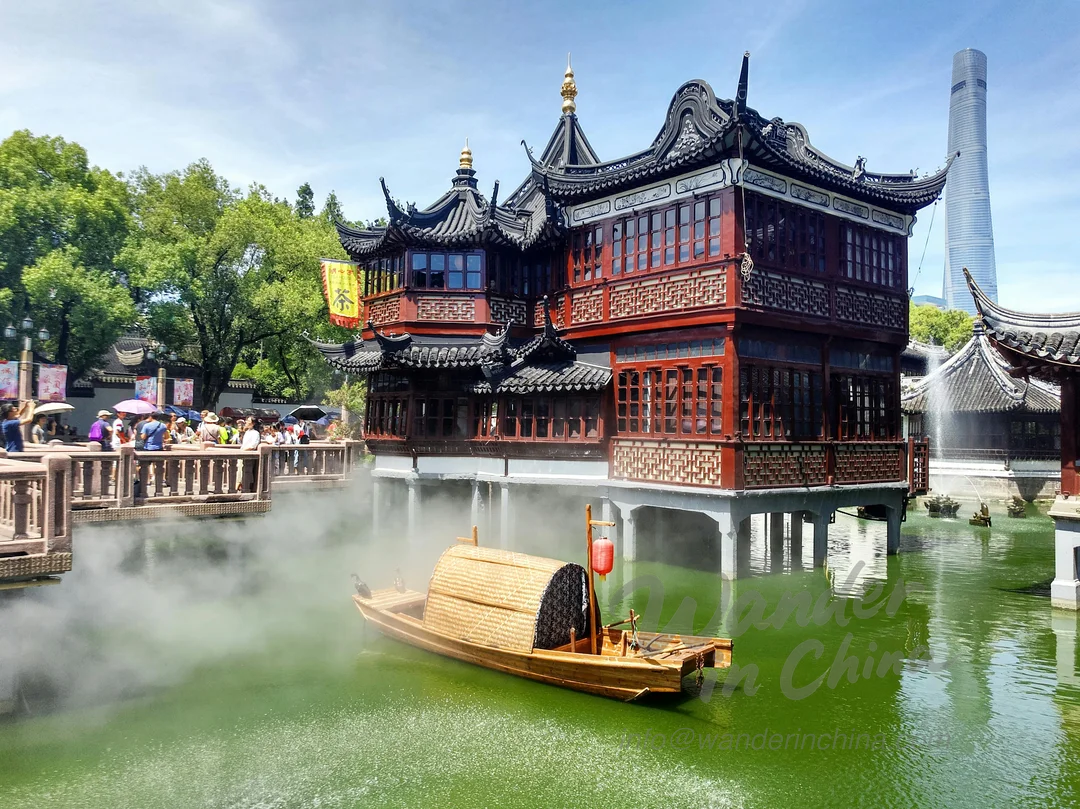 Jardin Yu architecture chinoise traditionnelle à Shanghai.