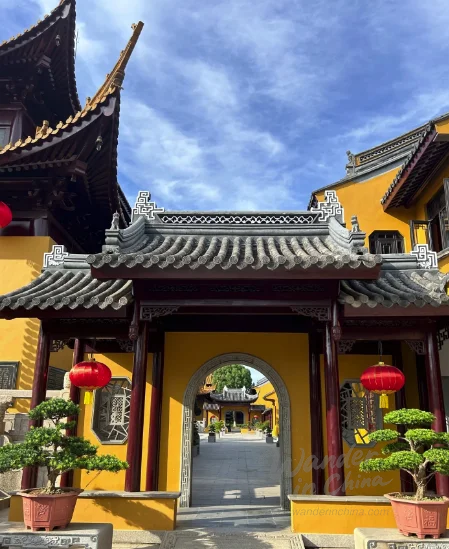 Diseño del patio hundido del Templo Yuantong.