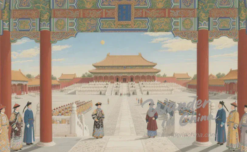 청나라 시대 자금성.