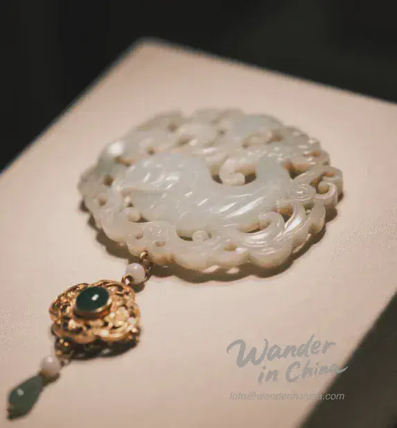 Sculpture en jade de la dynastie Qing dans la Cité Interdite.