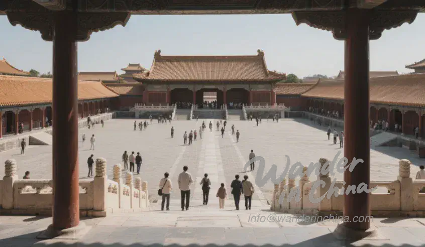 Symmetrical layout of the Forbidden City.