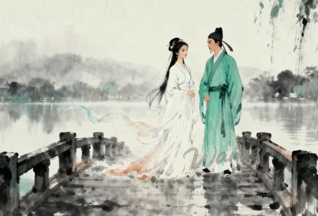 杭州西湖で白蛇伝の伝説を発見する