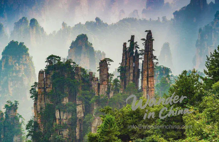 天子山張家界雲海。