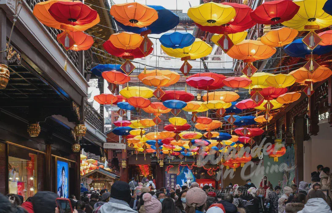 上海豫園出口。